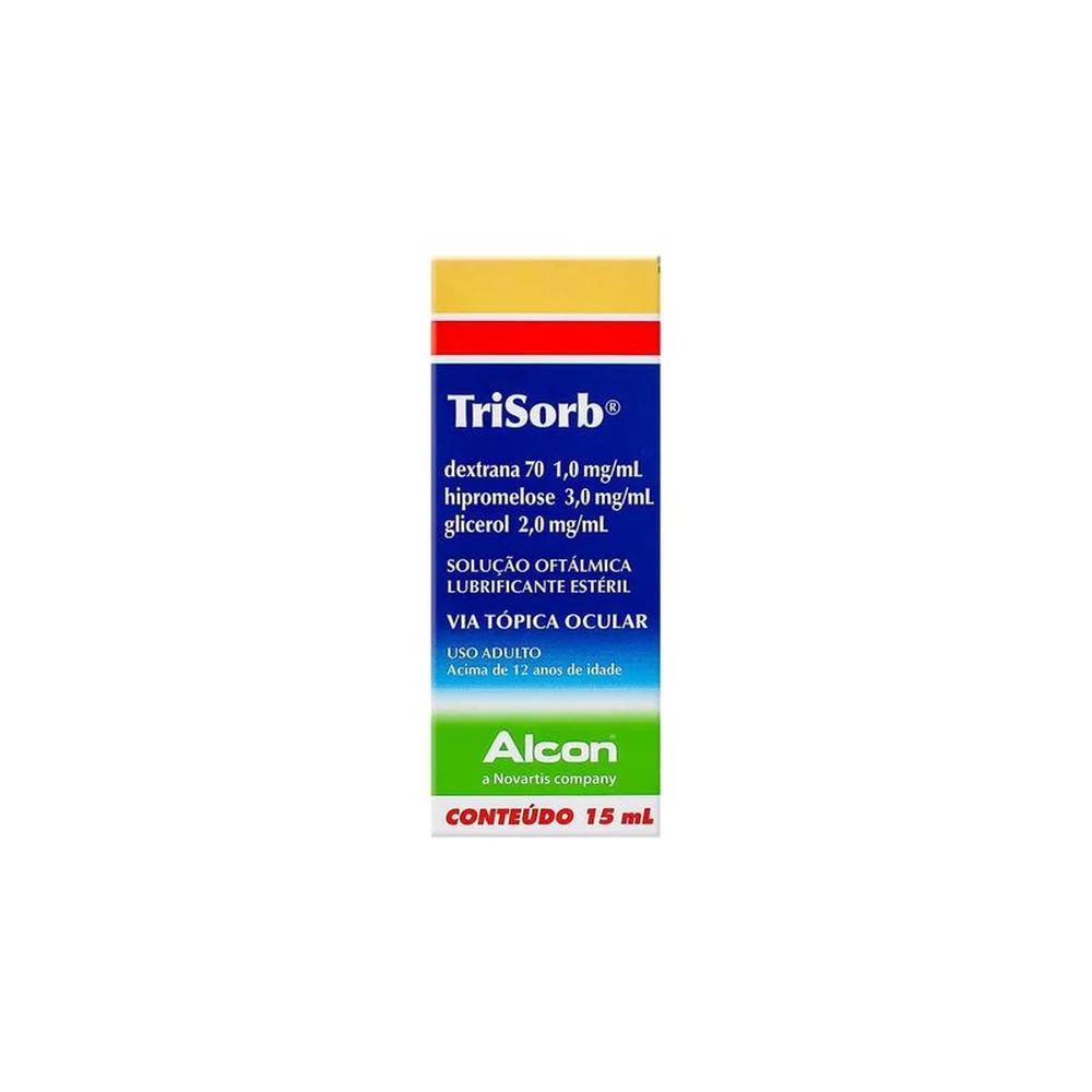 Trisorb 1mg/ml + 3mg/ml + 2mg/ml Solução de Uso Oftálmico Frasco Gotejador 15ml