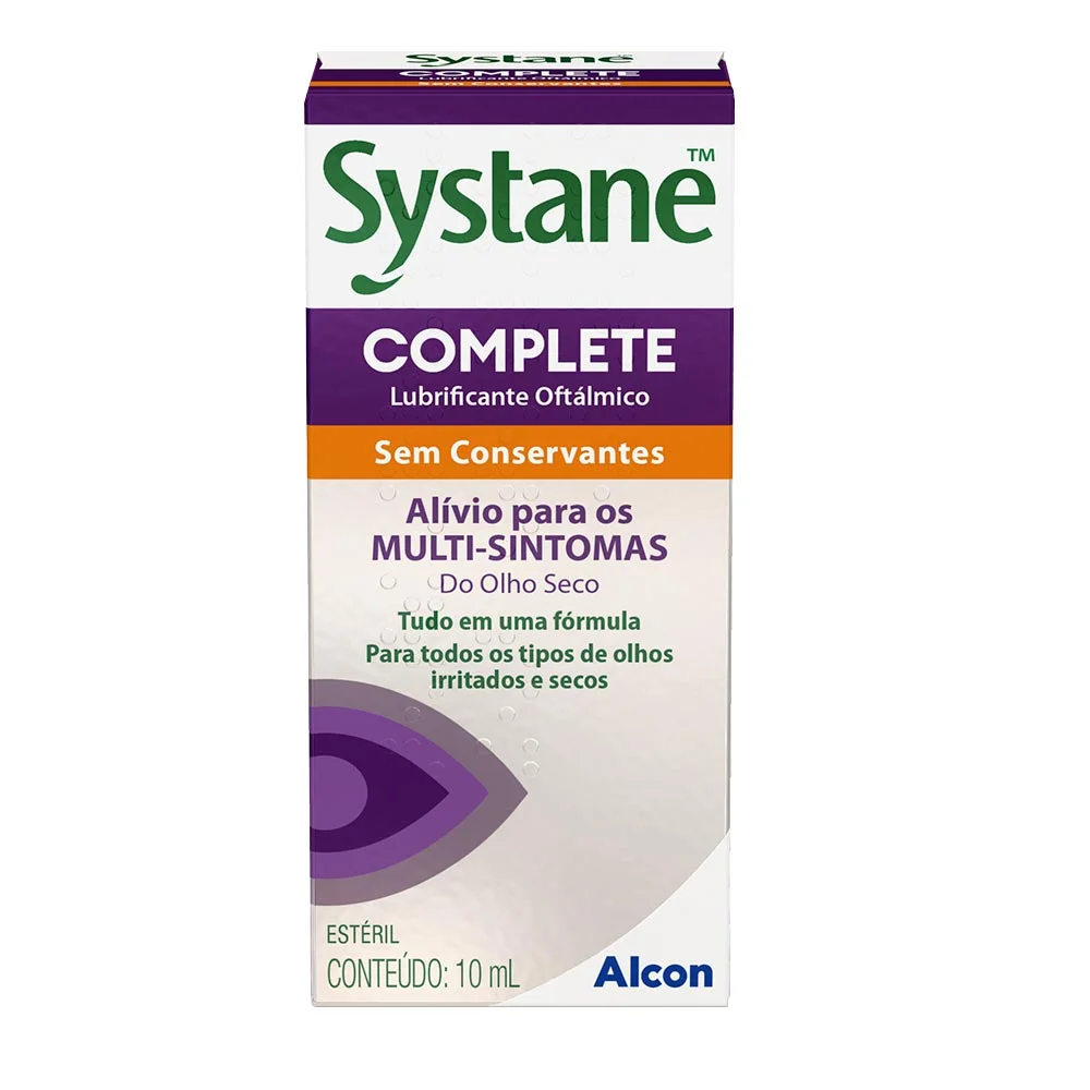 Systane Complete Lubrificante Oftálmico Sem Conservantes 10ml