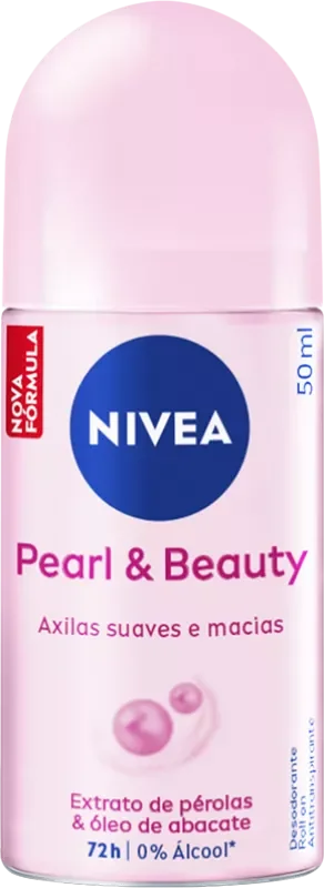 DESODORANTE NIVEA ROLLON 050ML FEMININO PEARL & BEAUTY