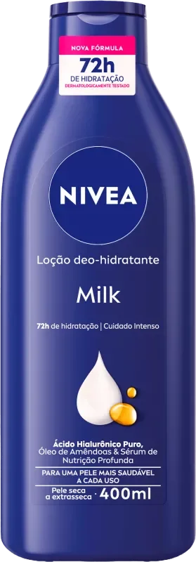 HIDRATANTE NIVEA 400ML MILK PELE SECA