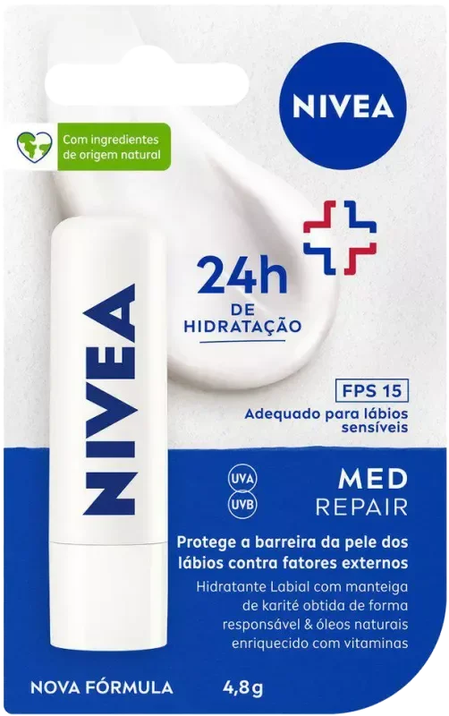 PROTETOR LABIAL NIVEA 4,8G F15 MED REPAIR