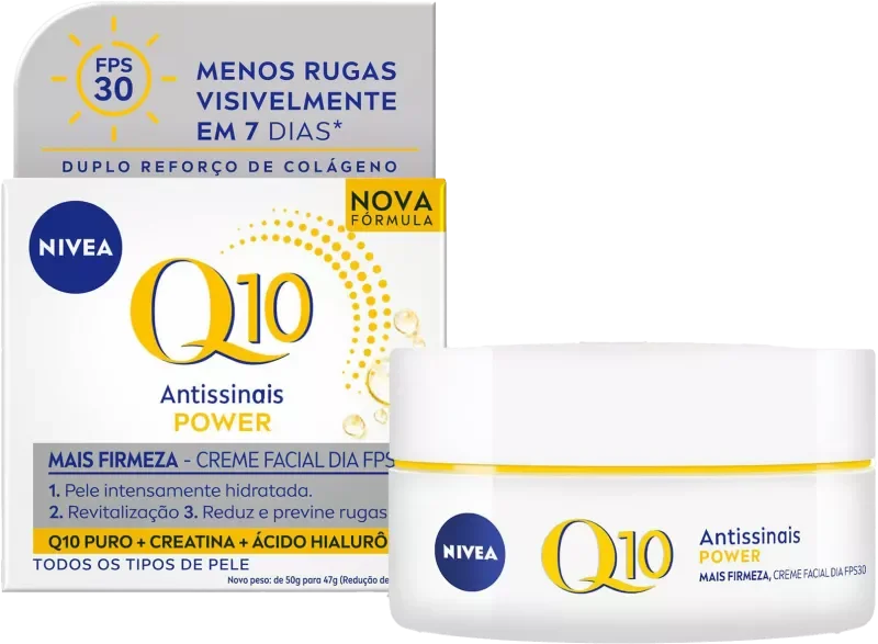 CREME FACIAL NIVEA 047G ANTISSINAIS POWER Q10 F30