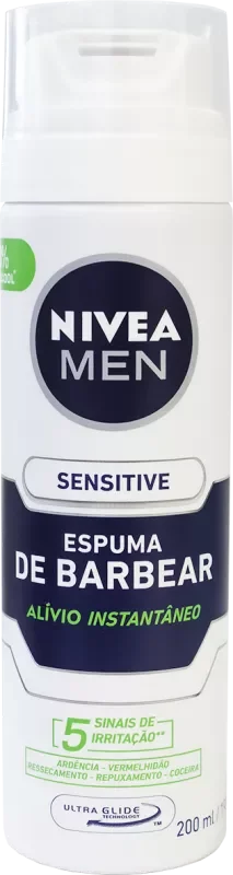 ESPUMA DE BARBEAR NIVEA MEN 200ML SENSITIVE