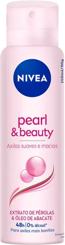 DESODORANTE NIVEA AEROSSOL 150ML FEMININO PEARL & BEAUTY