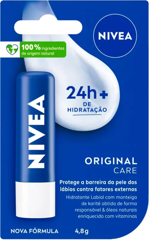 PROTETOR LABIAL NIVEA 4,8G ORIGINAL CARE