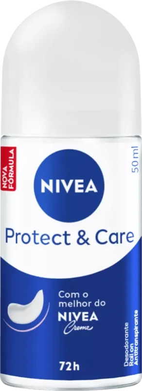 DESODORANTE NIVEA ROLLON 050ML FEMININO PROTECT & CARE