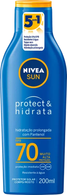 PROTETOR SOLAR NIVEA SUN 200ML F70 PROTECT&HIDRATA