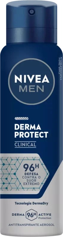 DESODORANTE NIVEA CLINICAL AEROSSOL 150ML MEN DERMA PROTECT