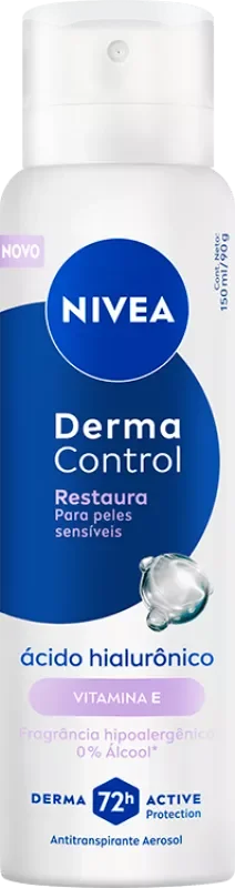 DESODORANTE NIVEA AEROSSOL 150ML FEMININO DERMA CONTROL RESTAURA