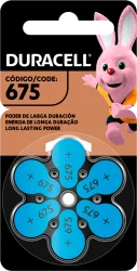 Pilha Duracell Para Aparelho Auditivo 675 6un