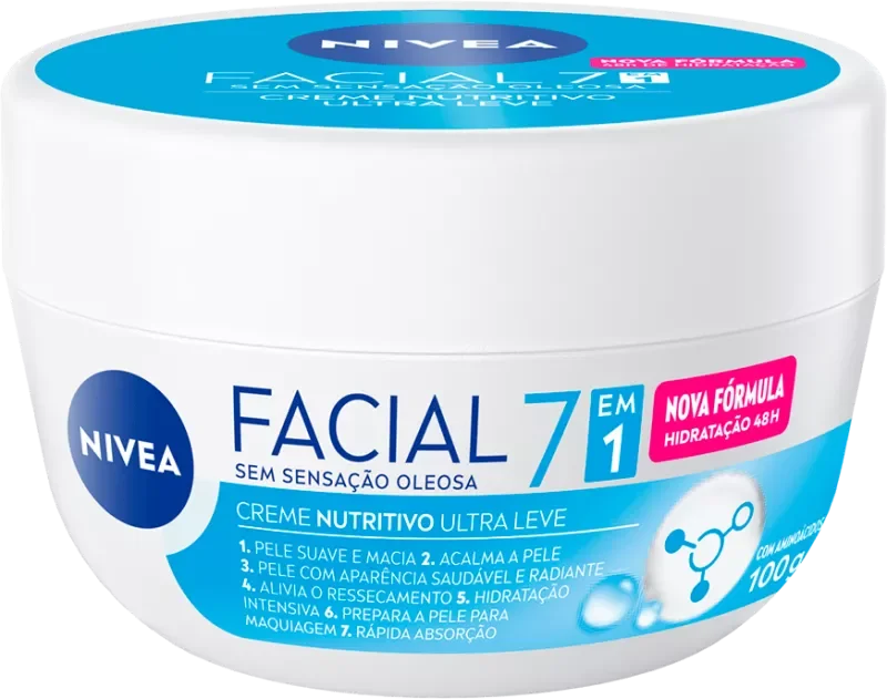 CREME FACIAL NIVEA 100G 7EM1 NUTRITIVO