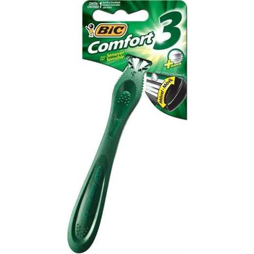 Aparelho Prestobarba Bic Comfort 3 Pele Sensível com 1 Unidade