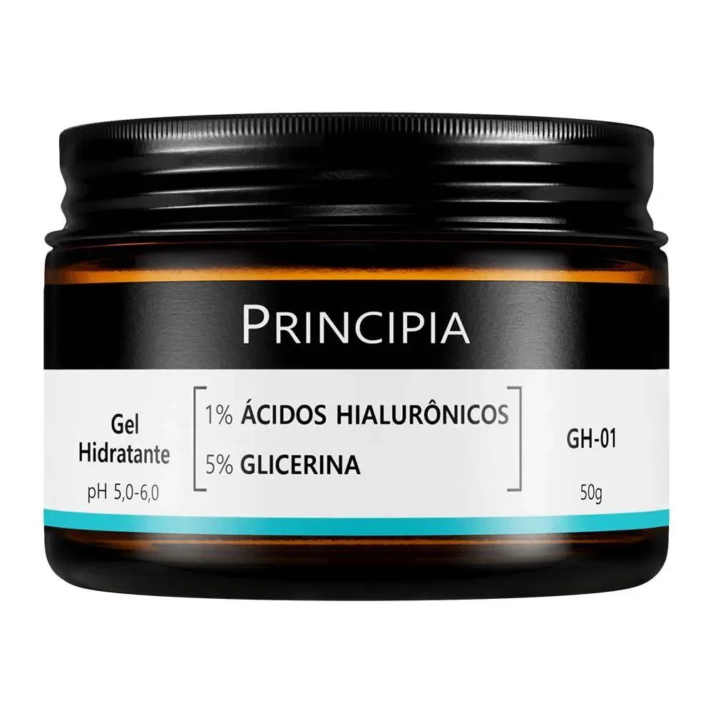 Principia Gel Hidratante Facial 1% Ácidos Hialurônicos + 5% Glicerina GH-01 com 50g