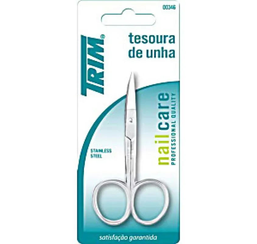 Tesoura Trim para Unha com Ponta Curva