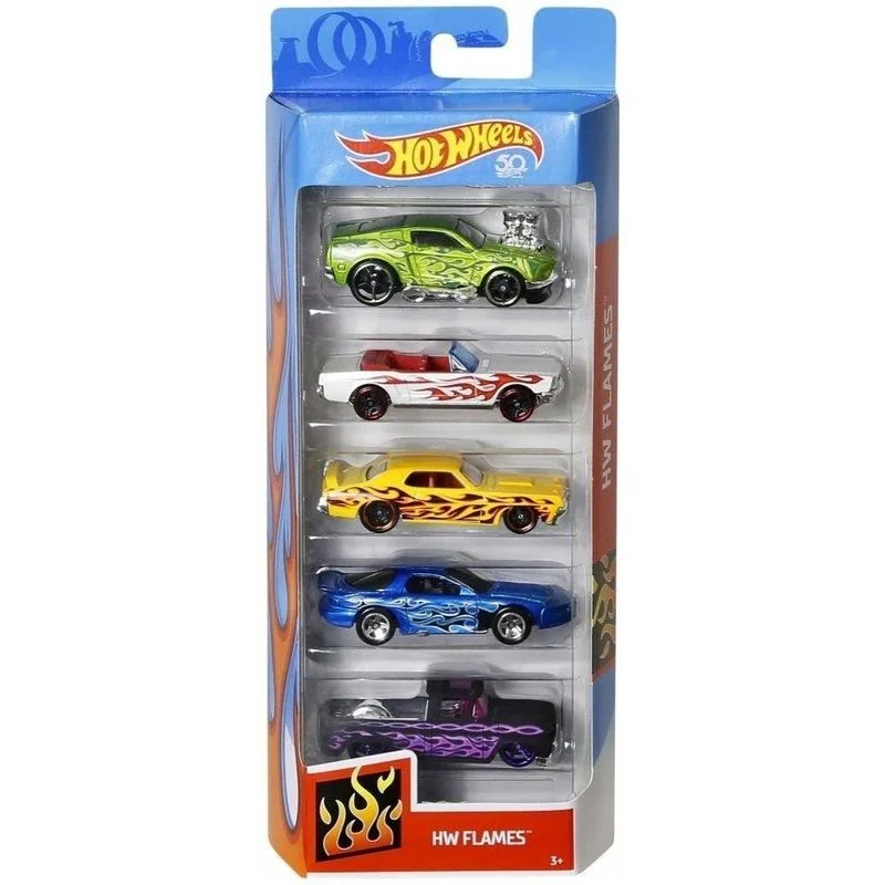 Brinquedo Carrinho Hotwheels 3+ Anos Sortidos com 5 Unidades