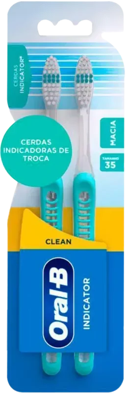 ESCOVA DENTAL ORAL-B CLEAR INDICATOR 35 MACIA 2UN