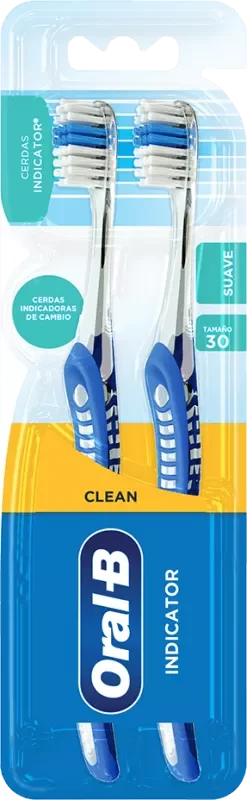 ESCOVA DENTAL ORAL-B CLEAR INDICATOR 30 MACIA 2UN
