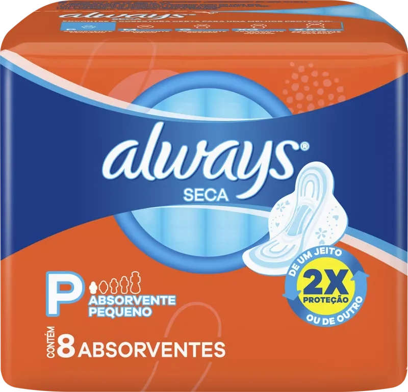 ABSORVENTE ALWAYS BASICO 08UN SECA COM ABAS