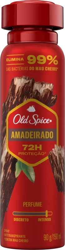 DESODORANTE OLD SPICE AEROSSOL 150ML AMADEIRADO