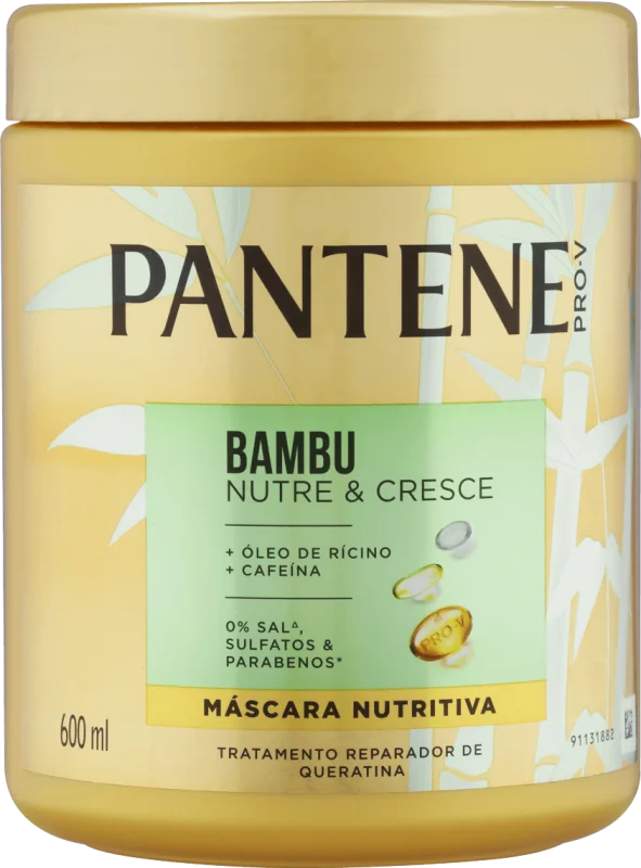 MÁSCARA CAPILAR PANTENE 600ML BAMBU