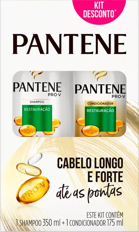 SHAMPOO PANTENE 350ML RESTAURAÇÃO+CONDICIONADOR 175ML RESTAURAÇÃO