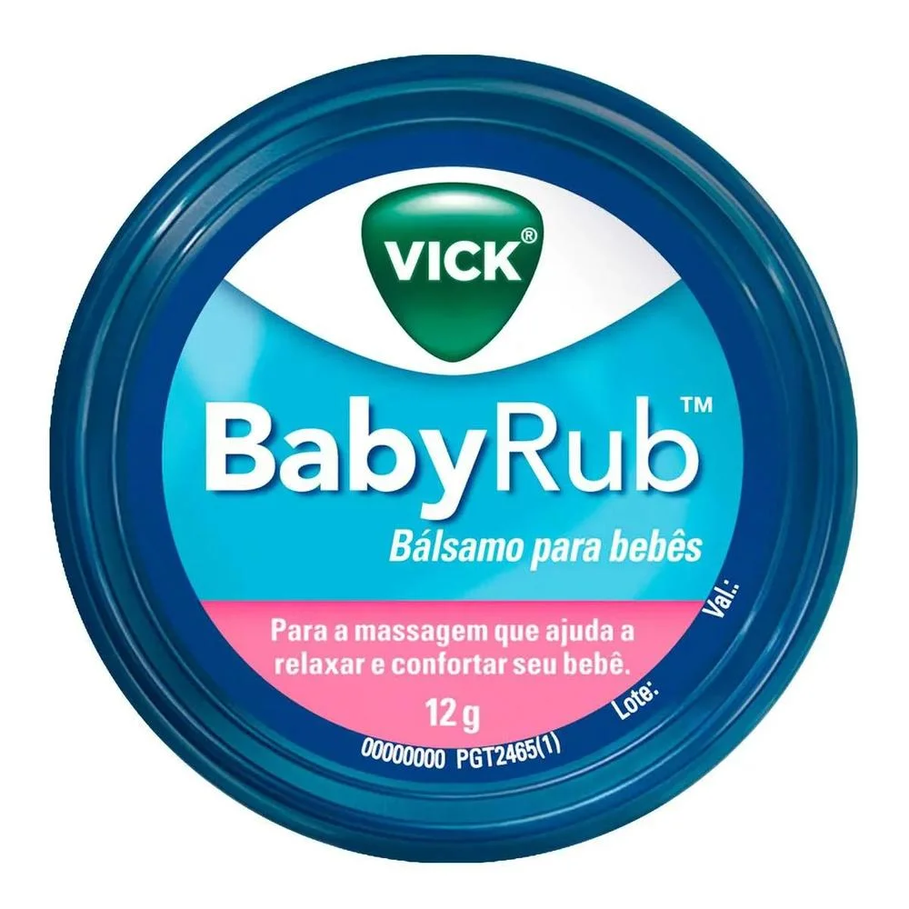 Bálsamo para Bebês Babyrub Vick 12g
