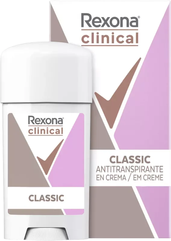 DESODORANTE REXONA CLINICAL CREME STICK 58G FEMININO CLASSIC