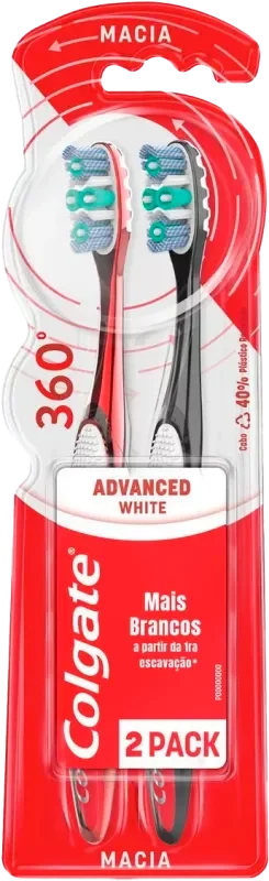 ESCOVA DENTAL COLGATE 360 GRAUS ADVANCED MACIA 2UN