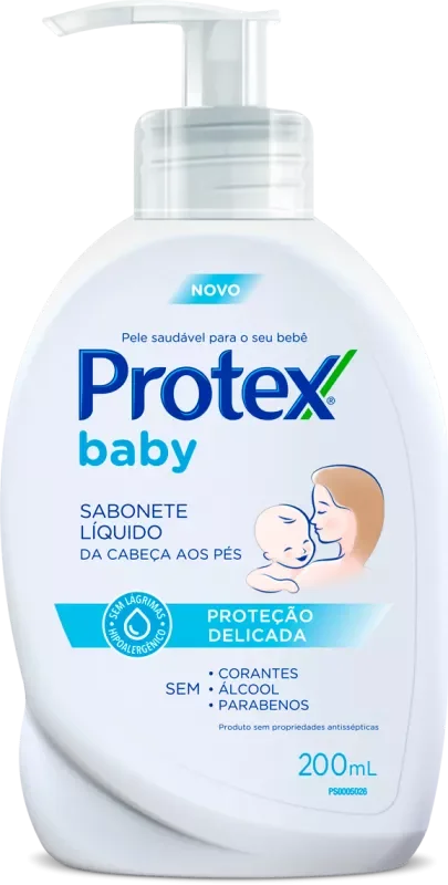 SABONETE PROTEX BABY 200ML LÍQUIDO PROTEÇÃO DELICADA