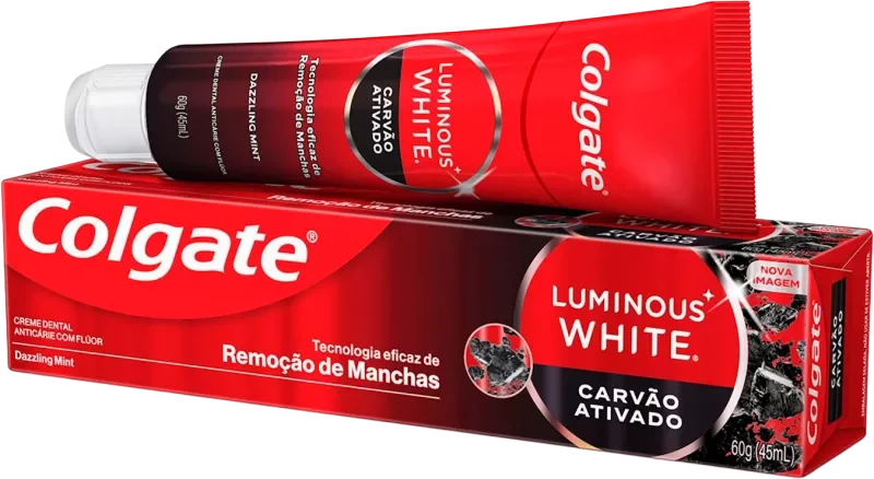 CREME DENTAL COLGATE LUMINOUS WHITE 060G CARVÃO ATIVADO