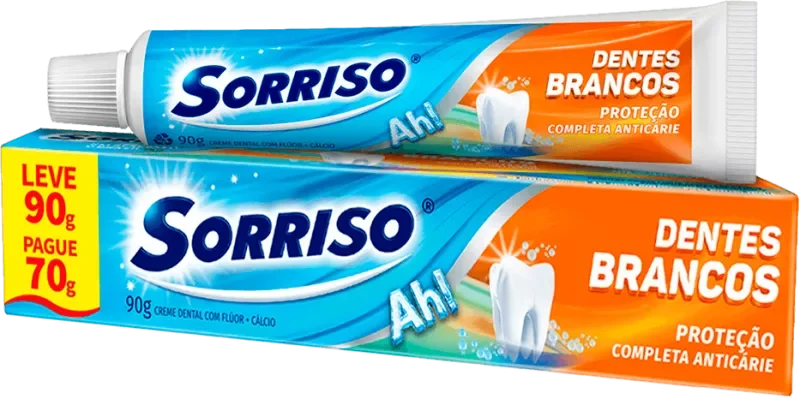 CREME DENTAL SORRISO DENTES BRANCOS 090G L90GP70G