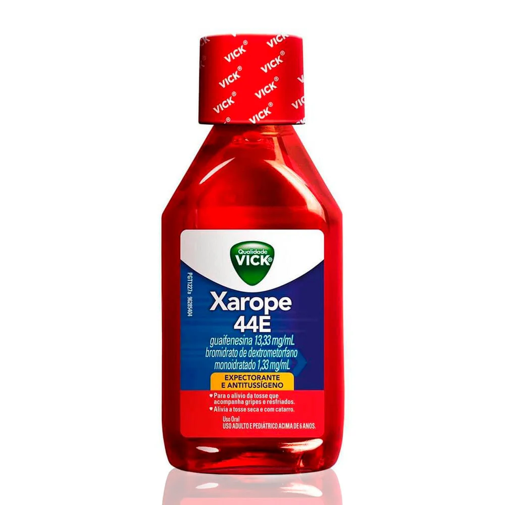 Vick 44E 1,3mg/ml + 13,3mg,/ml Xarope Frasco 120ml