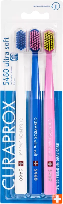 ESCOVA DENTAL CURAPROX 5460T ULTRA SOFT 3UN