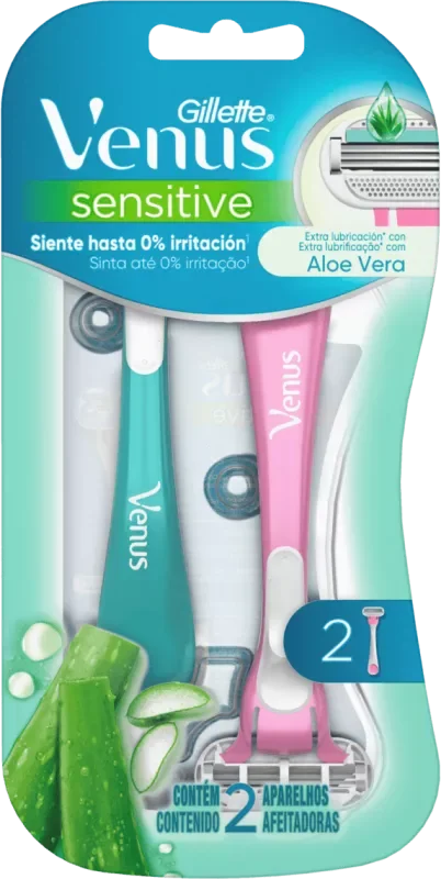 APARELHO DEPILATÓRIO GILLETTE VENUS 3 SENSITIVE PB 2UN