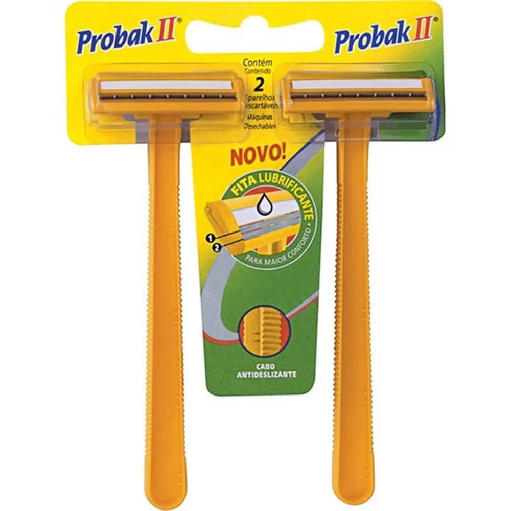 Aparelho De Barbear Prestobarba Probak ll com 2 Unidades