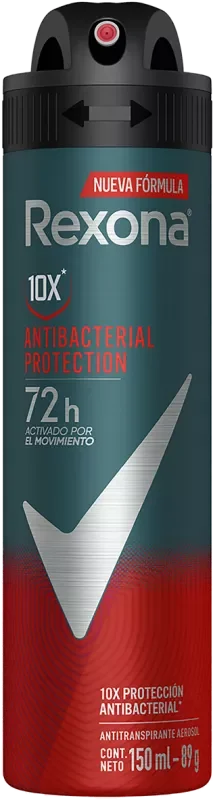 DESODORANTE REXONA AEROSSOL 150ML MEN ANTIBACTERIAL PROTECTION