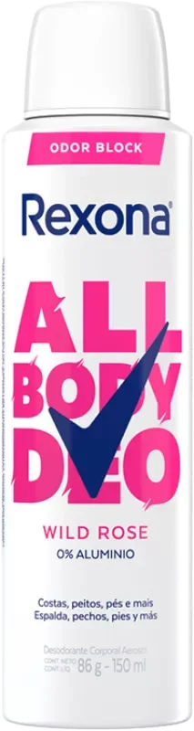 ALL BODY DEO REXONA AEROSSOL 150ML WILD ROSE