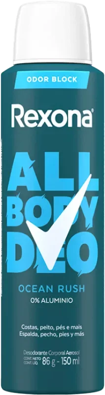 ALL BODY DEO REXONA AEROSSOL 150ML OCEAN RUSH