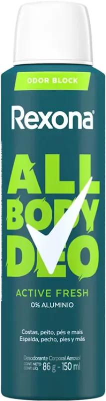ALL BODY DEO REXONA AEROSSOL 150ML ACTIVE FRESH