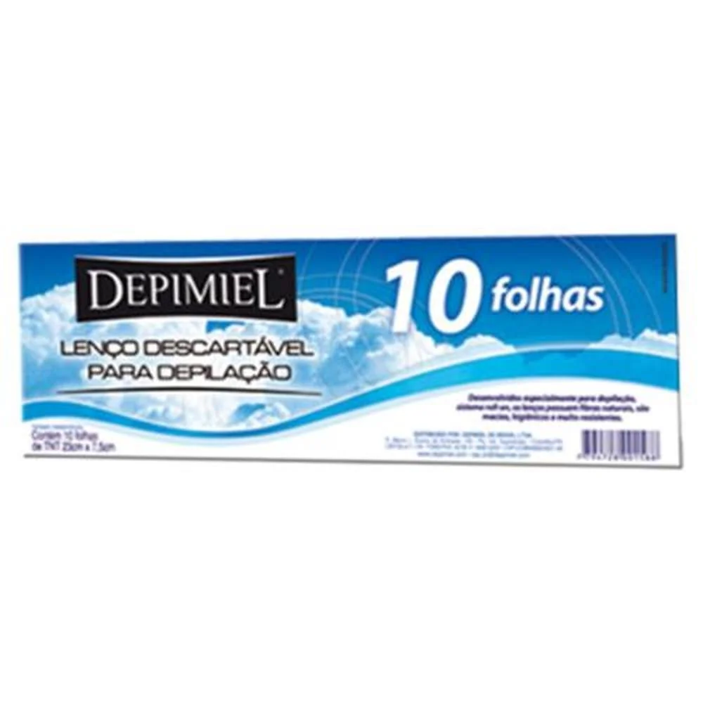 Depimiel Cera Folha Depilatória com 10 Unidades