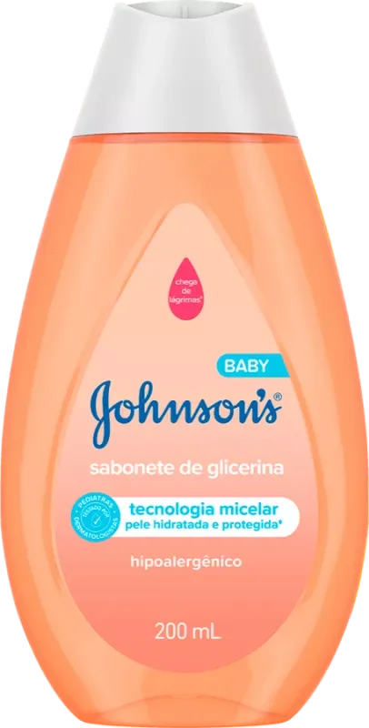 SABONETE JOHNSON'S BABY 200ML LÍQUIDO GLICERINA