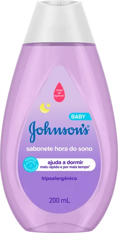 SABONETE JOHNSON'S BABY 200ML LÍQUIDO HORA DO SONO