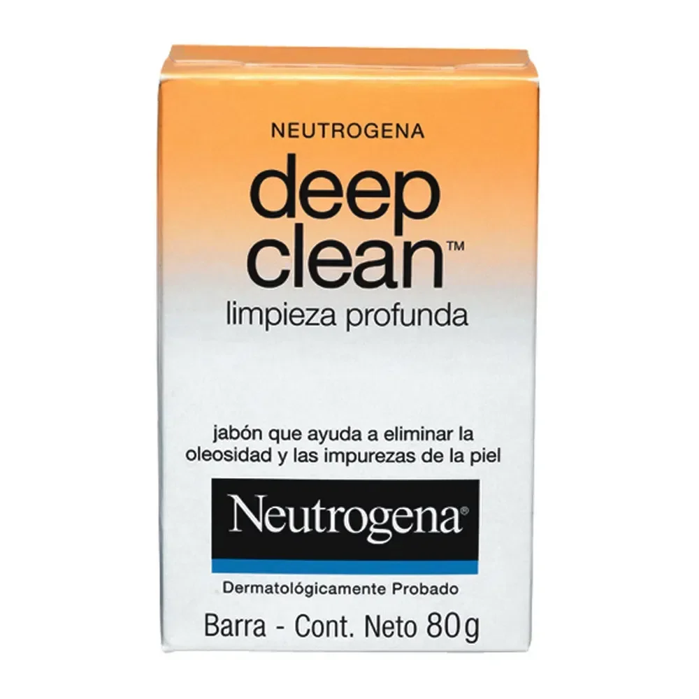 Sabonete Facial em Barra Neutrogena Deep Clean Limpeza Profunda 80g