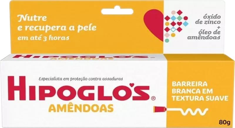 HIPOGLÓS POMADA 080G AMÊNDOAS