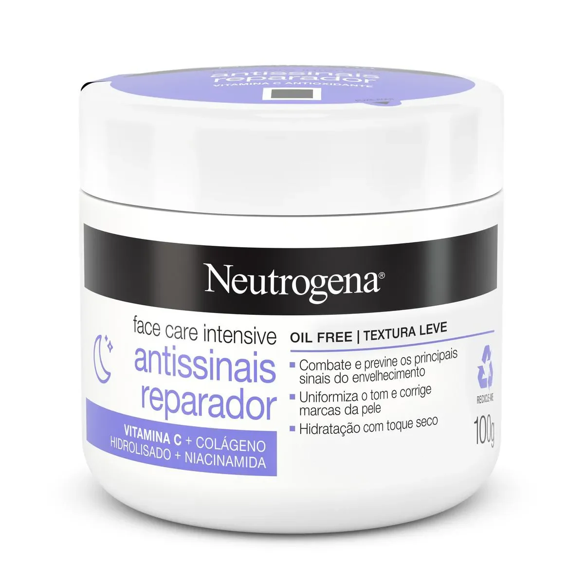 Creme Facial Neutrogena Face Care Intensive Antissinais Reparador com 100g