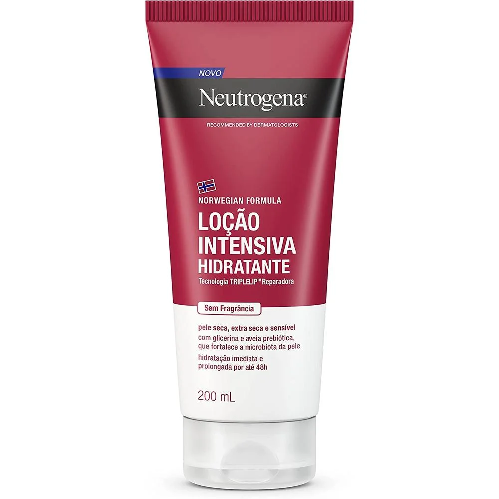 Hidratante Corporal Neutrogena Norwegian Loção Intensiva sem Fragrância 200ml