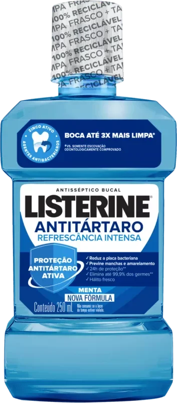 ANTISSÉPTICO BUCAL LISTERINE 0250ML ANTITÁRTARO