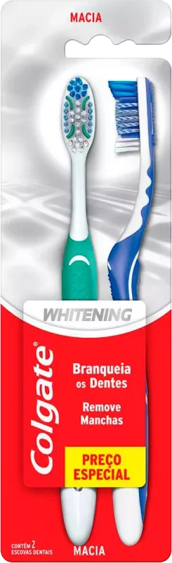 ESCOVA DENTAL COLGATE WHITENING MACIA 2UN