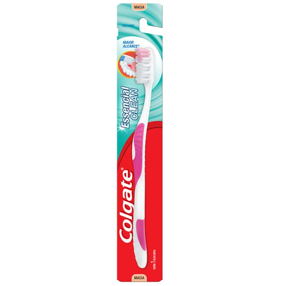 Escova Dental Macia Colgate Essencial Clean com 1 Unidade