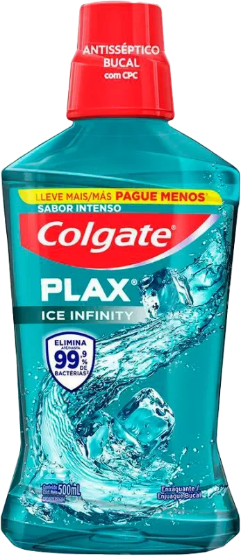 ANTISSÉPTICO BUCAL PLAX 500ML ICE INFINITY L500P350
